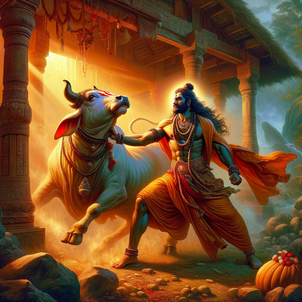Vishvamitra Forcibly Takes the Desire Cow